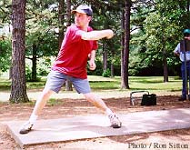 Young teeing off